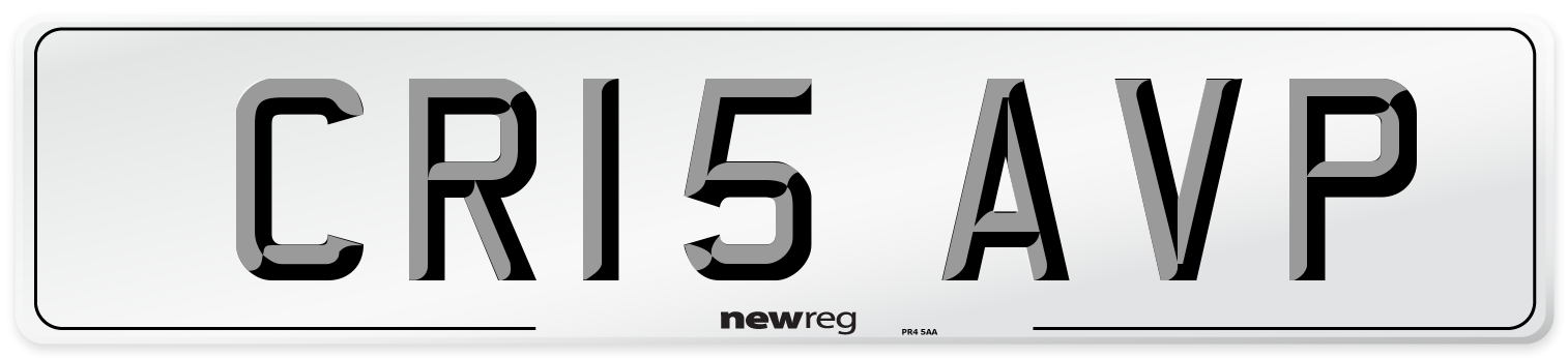 CR15 AVP Number Plate from New Reg